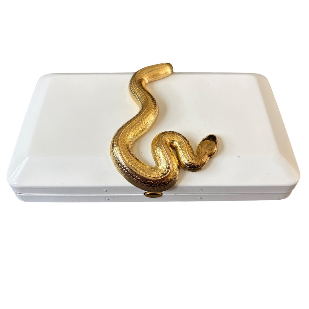 Kilian Paris The Dawn White Snake Clutch Gold Serpent Luxury Perfume Case Rare‎